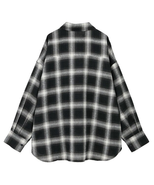 Green Parks ・ＥＬＥＮＣＡＲＥ　ＤＵＥ　２ｗａｙチェックビックシャツ Black