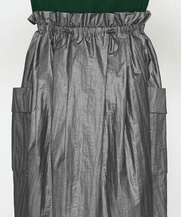 uncrave フォイル スカート（uncrave WHITE） メタルブラック