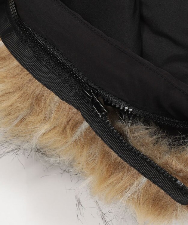 WEGO 3WAYファーフードパファーブルゾン ブラック