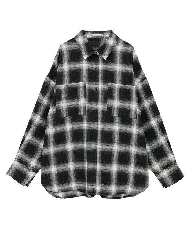 Green Parks ・ＥＬＥＮＣＡＲＥ　ＤＵＥ　２ｗａｙチェックビックシャツ Black