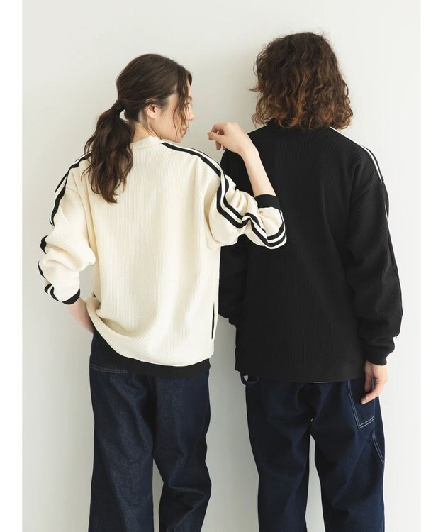 CRAFT STANDARD BOUTIQUE 【リサイクル】ラインカーディガン Ivory