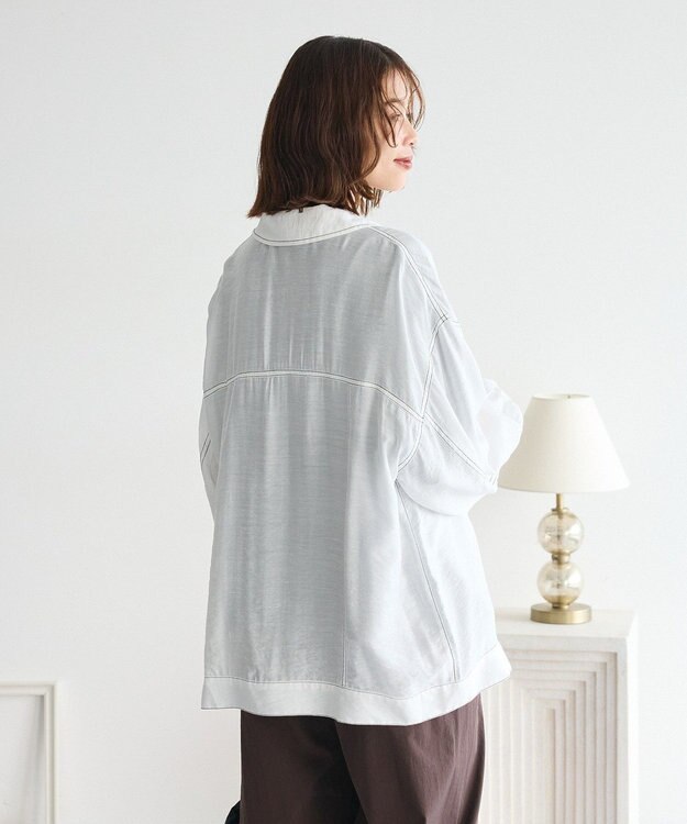 Green Parks ・ＥＬＥＮＣＡＲＥ　ＤＵＥ　カラーステッチシアーＧジャン Off White