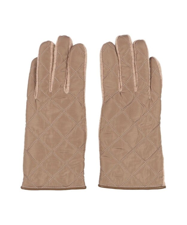 UNBILLION カシュネ cache nez / ベーシックキルティング手袋 ベージュ