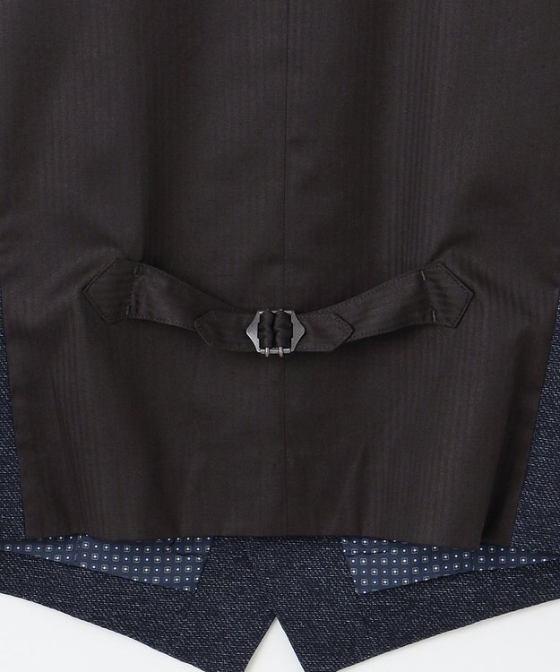 JOSEPH ABBOUD 【ストレッチ】ツィーディージャージ　ベスト ネイビー系