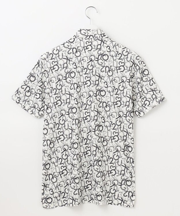 23区GOLF 【MEN】【吸水速乾】MOVEロゴ 半袖ポロシャツ ブラック系5