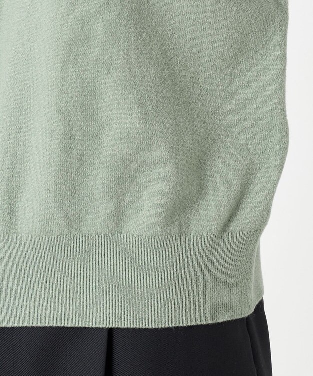 23区 【エステータ】クルーネック カーディガン セージグリーン系