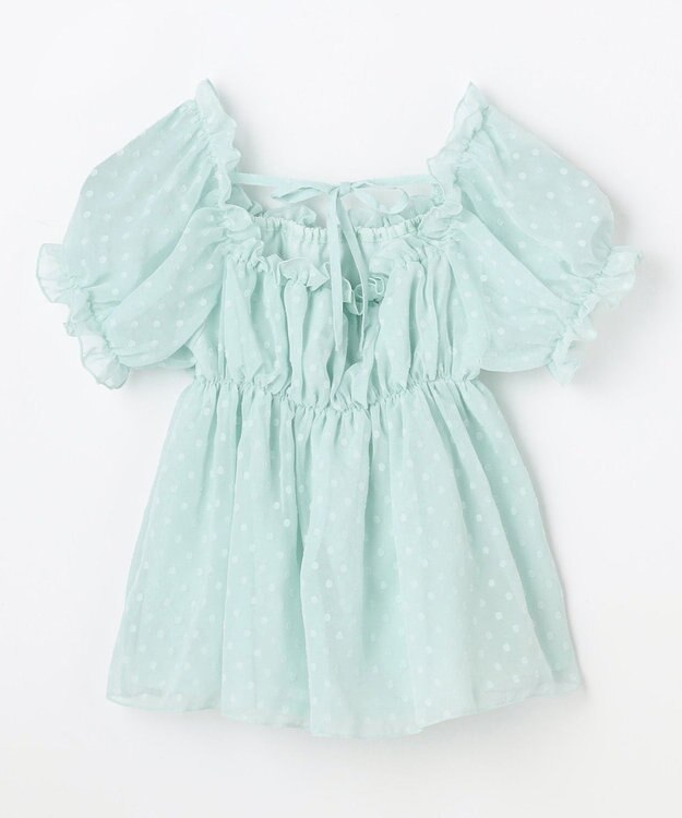 ANY KIDS 【一部店舗/WEB先行販売アイテム】2WAY シアードビーブラウス ミント