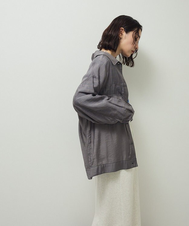 Green Parks ・ＥＬＥＮＣＡＲＥ　ＤＵＥ　カラーステッチシアーＧジャン Charcoal Gray
