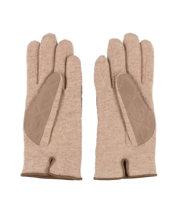 UNBILLION カシュネ cache nez / ベーシックキルティング手袋 ベージュ