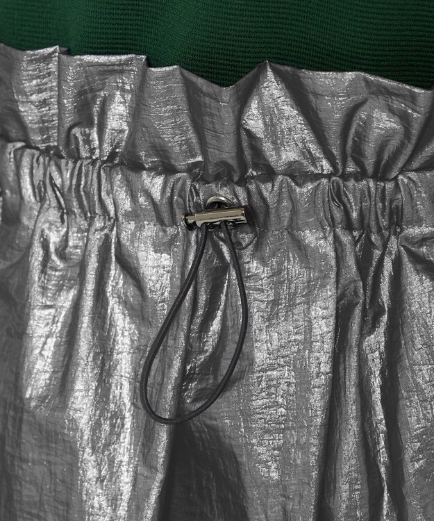 uncrave フォイル スカート（uncrave WHITE） メタルブラック