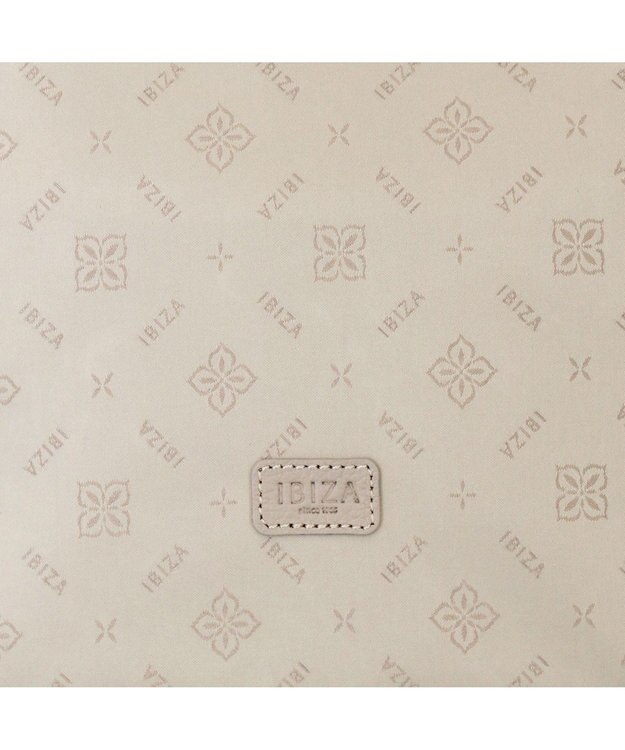 IBIZA ロゴナイロン　ショルダーバッグ ピンクベージュ