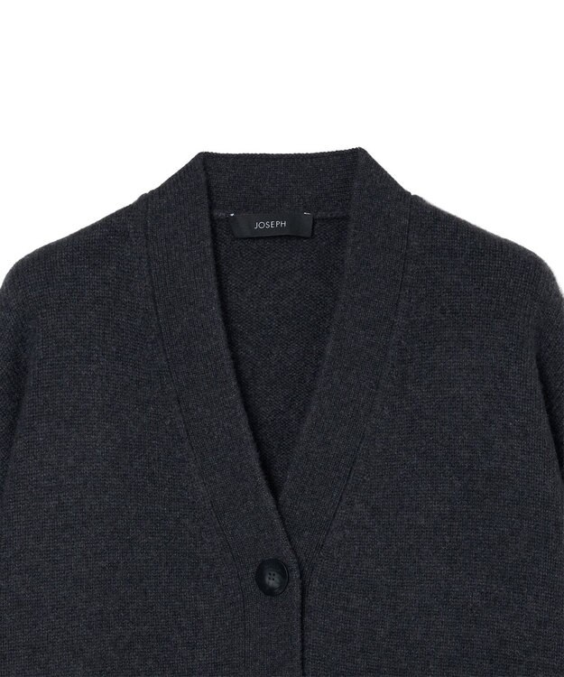 JOSEPH 【洗える】リュクスカシミヤカーディガン Dark smoke