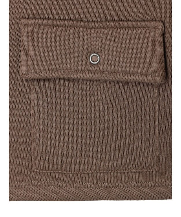 CRAFT STANDARD BOUTIQUE ニットフリースカーディガン Brown