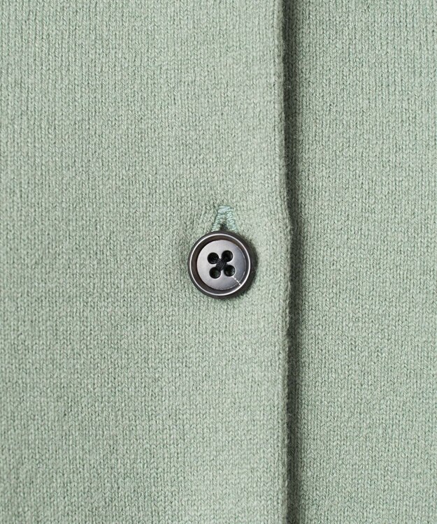 23区 L 【エステータ】クルーネック カーディガン セージグリーン系