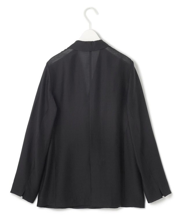 ICB 【接触冷感・速乾・洗える】 リヨセルシアー ジャケット ブラックストライプ系