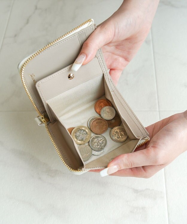 ACE BAGS & LUGGAGE 【新色登場】 Jewelna Rose ブリヨン 本革 二つ折り財布 15142 オフホワイト