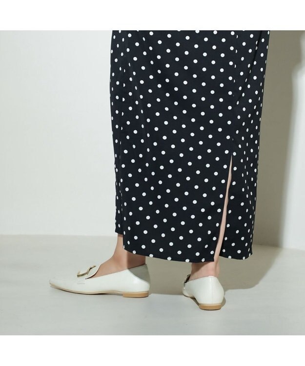 MODE ET JACOMO <carino>バックルローファー ホワイト