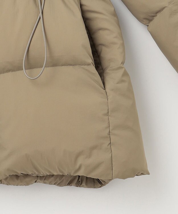 23区 【SLOW/一部店舗限定】ヴィンテージナイロン ダウンコート カーキ系