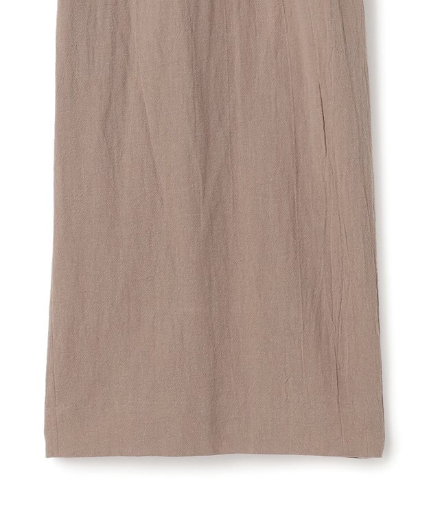 J.PRESS YORK STREET 【WOMEN】コットンワッシャータックワイド パンツ ブラウン系