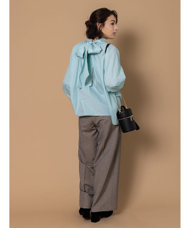 Te chichi ツイードワイドパンツ（セットアップ可） ベージュ