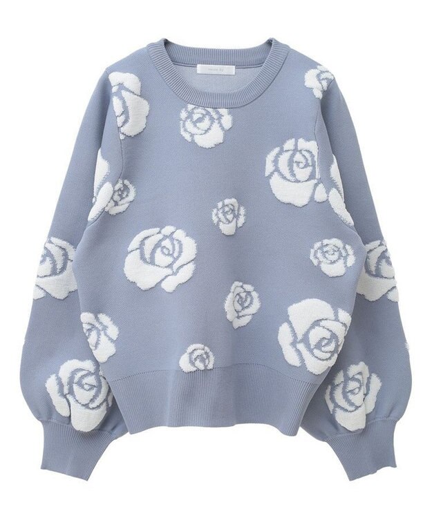 Green Parks ・ｓｗｉｎｇ　ｂｙ　バラジャカードニット Blue