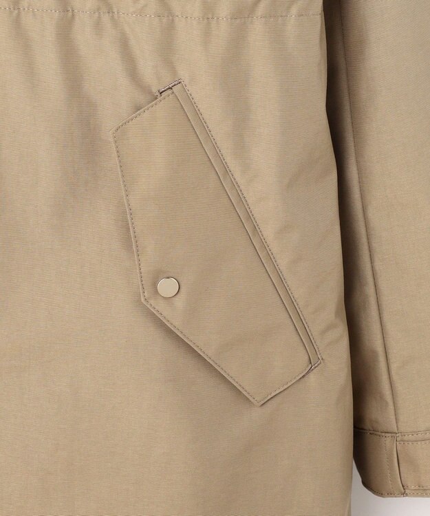 J.PRESS LADIES 【2way】スパンライクナイロンタッサー フーデッド コート キャメル系
