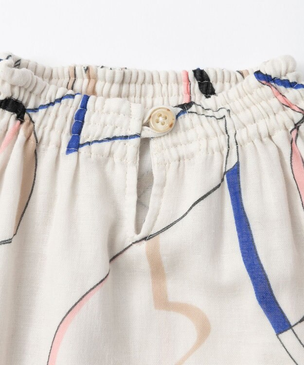 TRICOTE カットリボン柄 スモッグ 90WHITE