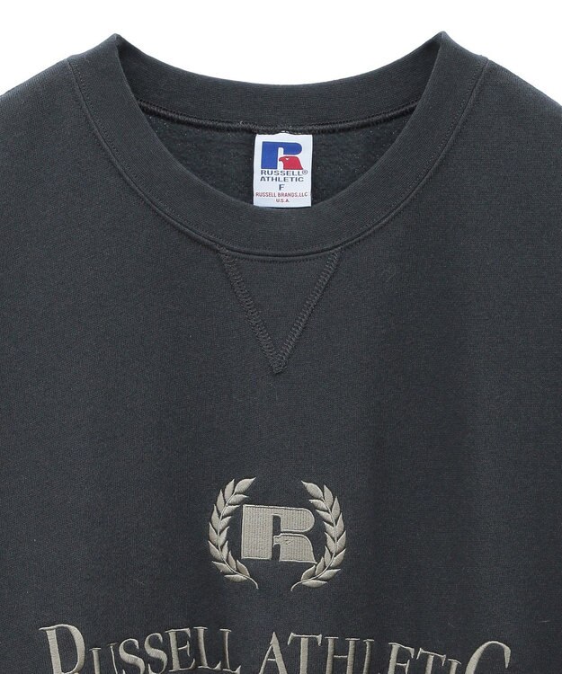 Green Parks ■ＲＵＳＳＥＬＬ　ロゴ刺繍スウェット Charcoal Gray