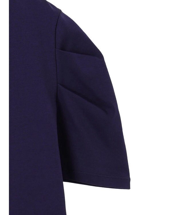 AMERICAN HOLIC 接触冷感タックスリーブ５分袖カットプルオーバー Purple