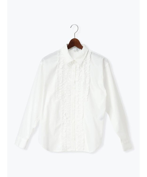 Te chichi フロントフリルシャツ オフホワイト