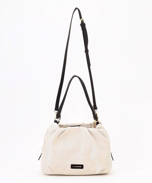 LA BAGAGERIE ナチュラルタックトート ホワイト