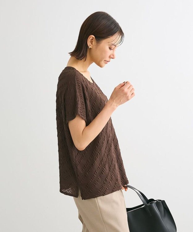 Green Parks ・ｆｕｒｒｙｒａｔｅバイヤスシャーリングプルオーバー Brown