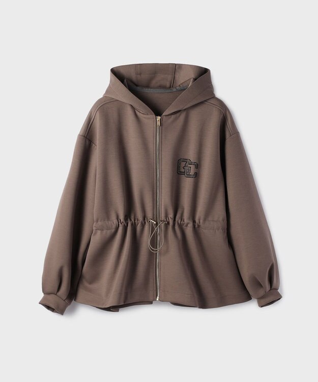 GRACE CONTINENTAL ロゴドロストフーディ カーキ