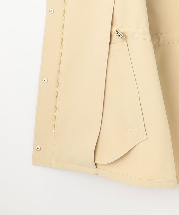 ANY SIS L 【撥水・UVカット・洗える】フーデットハーフ コート イエロー