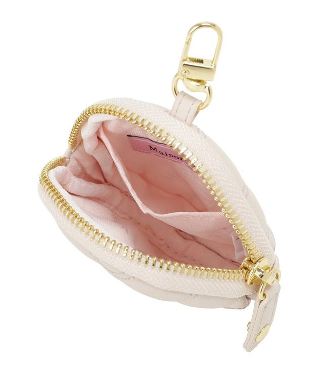 Maison de FLEUR ラウンドキルティングコインケース Pink