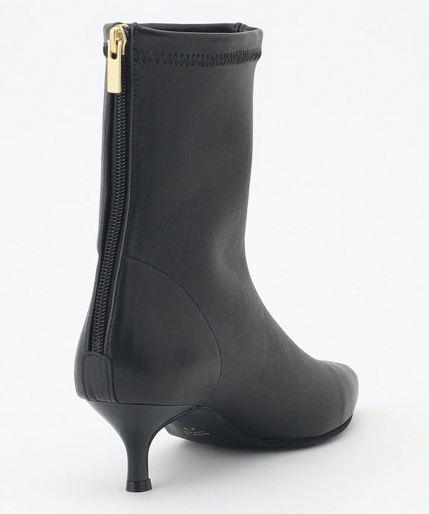 自由区 ストレッチショート ブーツ ブラック系