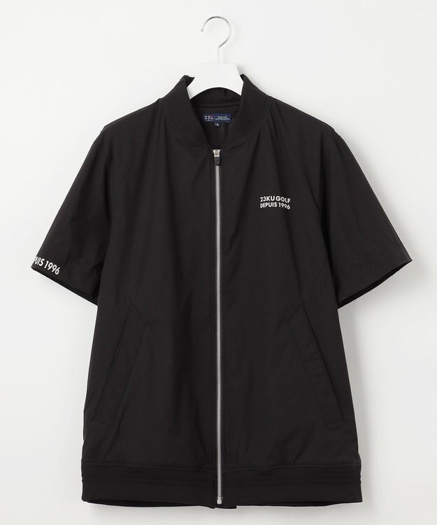 23区GOLF デタッチャブルスリーブ【MEN/キングサイズ】２ＷＡＹ ブルゾン ブラック系