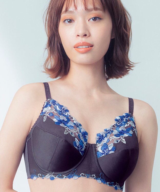 Wing ブラジャー Wing Lesiage 安定感のあるつけごこち 綿混素材(肌側) 【5010シリーズ】 フルカップブラ Hカップまで対応 大きいサイズ PB5010 ウイング／ワコール バイオレット