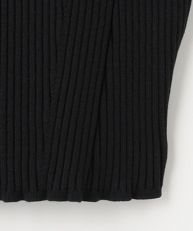 ANY SIS 【洗える】ニットリブ ビスチェ ブラック