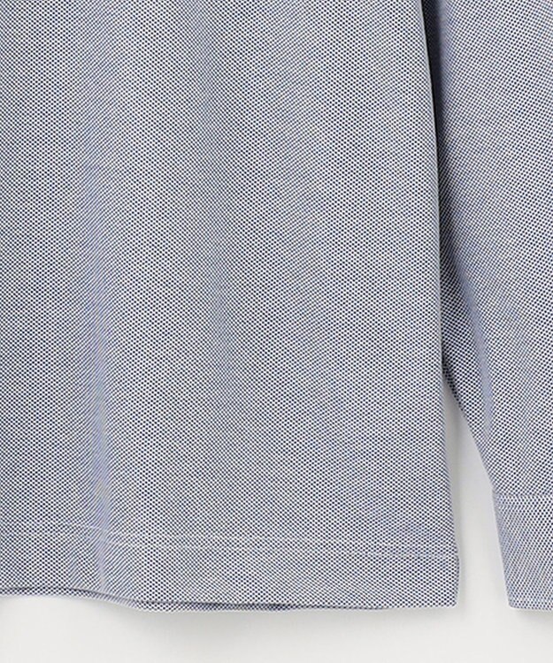 JOSEPH ABBOUD 【キングサイズ・オーガニックコットン】長袖ダディポロシャツ ブルー系