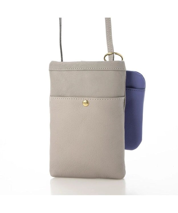 UNBILLION perche フラグメントケース付きモバイルショルダー ライトグレー