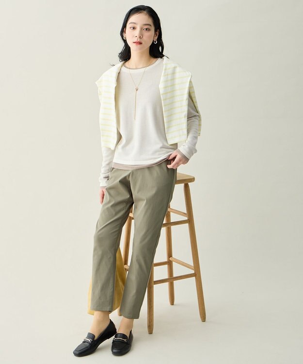 ANY クリアトップラリエットネックレス ゴールド