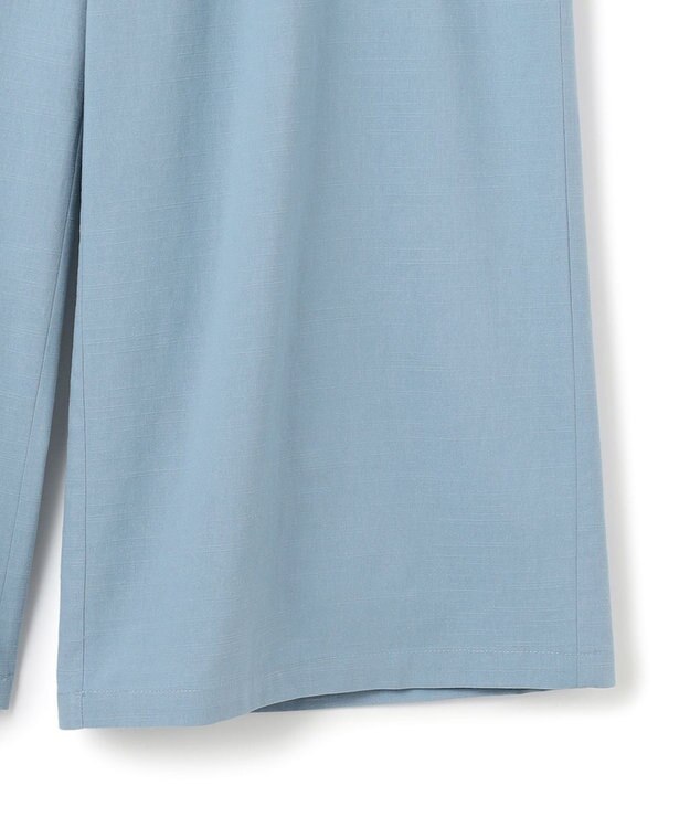 J.PRESS YORK STREET 【WOMEN】リネンライクリラックス ワイドパンツ ダルブルー系