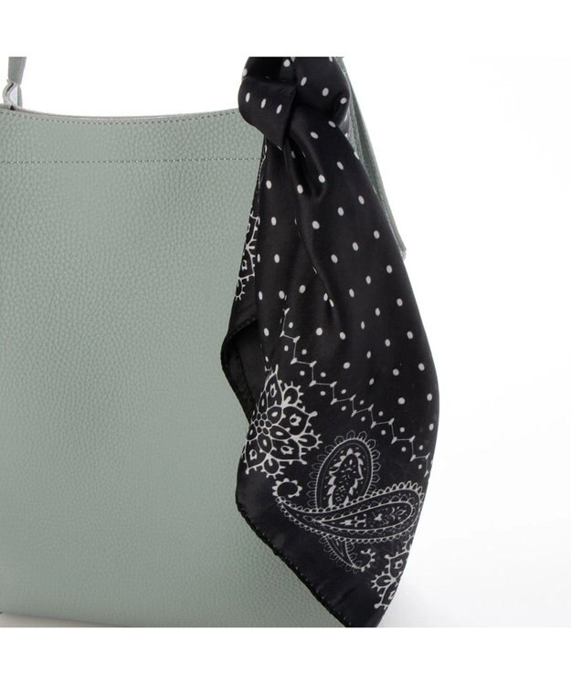 UNBILLION cachecache チェンジスカーフA4縦型トートバッグ サックスブルー