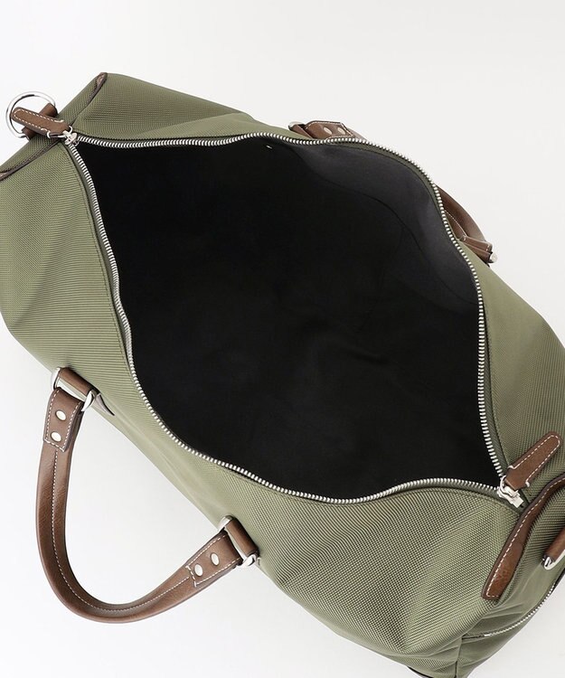 UNBILLION 【テレビ ドラマ着用アイテム】Otias 1681デニール×白化合皮ボストンL カーキ