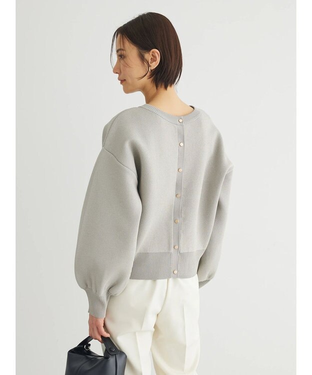 Green Parks ・ＥＬＥＮＣＡＲＥ　ＤＵＥ　２ｗａｙ　ラメカーディガン Gray