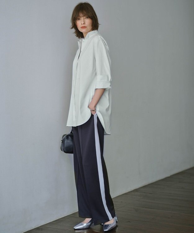 ICB 【洗える】 コンパクトトラックジャージー パンツ ブラック系