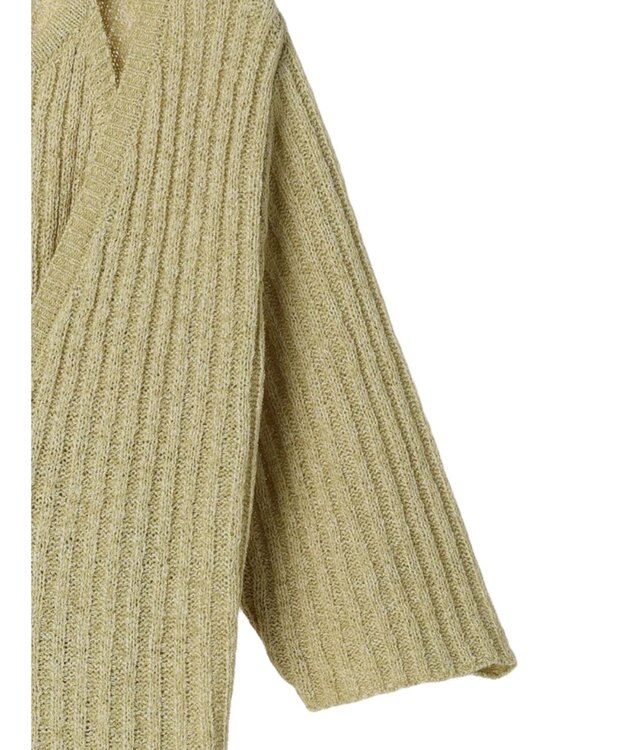 Green Parks テープヤーンドッキングニットプルオーバー Light Green