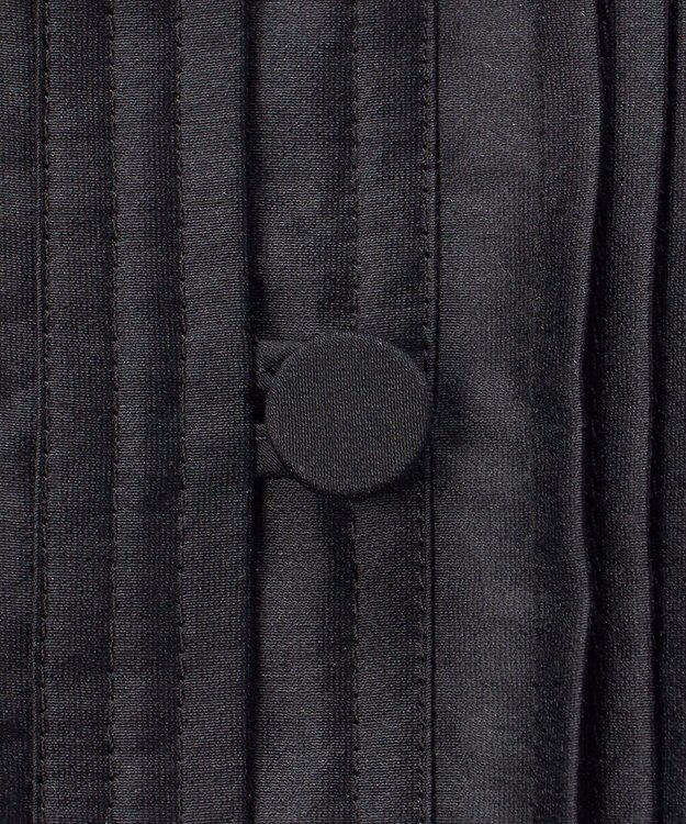 23区 L 【R(アール)】スモッキングタックオーガンザ ピンタック ブラウス ブラック系