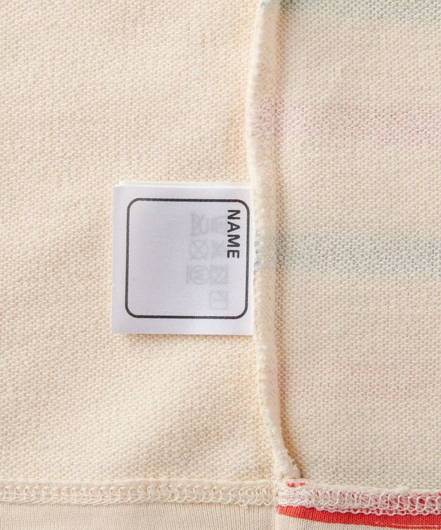 MIKI HOUSE HOT BISCUITS 【80-120cm】 ボーダー柄 ミニ裏毛パイル素材 腹巻き付き長袖パジャマ マルチカラー